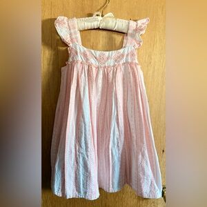 Tahari Pink and White Kids Dress